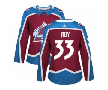 Women Adidas Colorado Avalanche #33 Patrick Roy Burgundy Home Authentic Stitched NHL Jersey