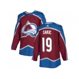 Youth Adidas Colorado Avalanche #19 Joe Sakic Burgundy Home Authentic Stitched NHL Jersey