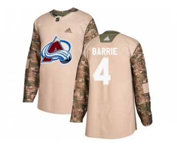 Youth Adidas Colorado Avalanche #4 Tyson Barrie Camo Authentic 2017 Veterans Day Stitched NHL Jersey