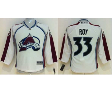 youth nhl jerseys colorado avalanche #33 roy white