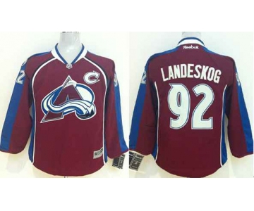 youth nhl jerseys colorado avalanche #92 landeskog red