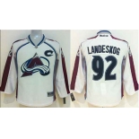 youth nhl jerseys colorado avalanche #92 landeskog white