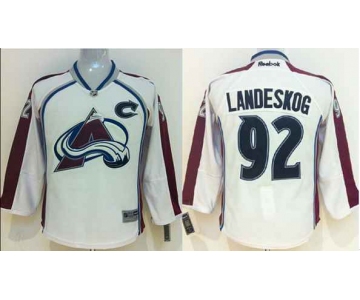 youth nhl jerseys colorado avalanche #92 landeskog white