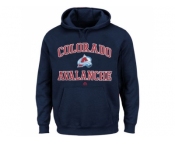 Colorado Avalanche Majestic Navy Blue Heart & Soul Hoodie