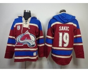 nhl colorado avalanche #19 sakic red [pullover hooded sweatshirt]