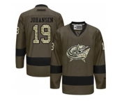 Columbus Blue Jackets #19 Ryan Johansen Green Salute to Service Stitched NHL Jersey