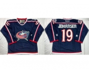 Columbus Blue Jackets #19 Ryan Johansen Navy Blue Home Stitched NHL Jersey