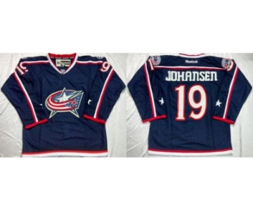 Columbus Blue Jackets #19 Ryan Johansen Navy Blue Home Stitched NHL Jersey