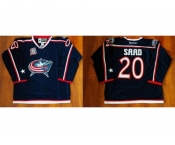 Columbus Blue Jackets #20 Brandon Saad Navy Blue Home Stitched NHL Jersey