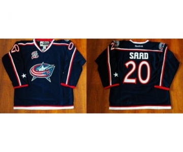 Columbus Blue Jackets #20 Brandon Saad Navy Blue Home Stitched NHL Jersey