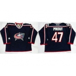 Columbus Blue Jackets #47 Dalton Prout Navy Blue Home Stitched NHL Jersey