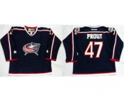 Columbus Blue Jackets #47 Dalton Prout Navy Blue Home Stitched NHL Jersey