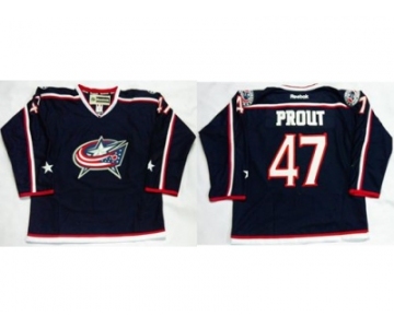 Columbus Blue Jackets #47 Dalton Prout Navy Blue Home Stitched NHL Jersey