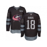 Men Adidas Columbus Blue Jackets #18 Pierre-Luc Dubois Authentic Black 1917-2017 100th Anniversary NHL Jersey