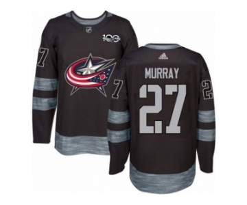 Men Adidas Columbus Blue Jackets #27 Ryan Murray Authentic Black 1917-2017 100th Anniversary NHL Jersey