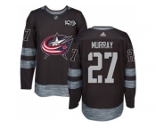 Men Adidas Columbus Blue Jackets #27 Ryan Murray Black 1917-2017 100th Anniversary Stitched NHL Jersey