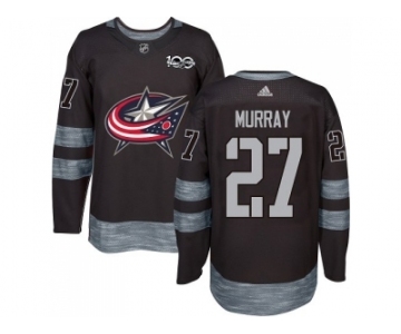 Men Adidas Columbus Blue Jackets #27 Ryan Murray Black 1917-2017 100th Anniversary Stitched NHL Jersey