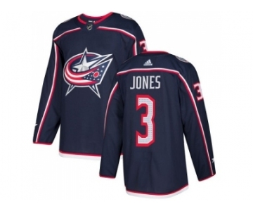 Men Adidas Columbus Blue Jackets #3 Seth Jones Navy Blue Home Authentic Stitched NHL Jersey