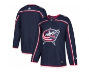 Men Adidas Columbus Blue Jackets Blank Navy Blue Home Authentic Stitched NHL Jersey