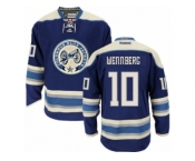 Men Reebok Columbus Blue Jackets #10 Alexander Wennberg Authentic Navy Blue Third NHL Jerse