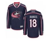 Men Reebok Columbus Blue Jackets #18 Pierre-Luc Dubois Authentic Navy Blue Home NHL Jersey