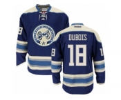 Men Reebok Columbus Blue Jackets #18 Pierre-Luc Dubois Authentic Navy Blue Third NHL Jersey