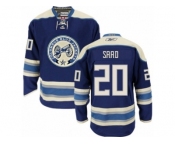 Men Reebok Columbus Blue Jackets #20 Brandon Saad Authentic Navy Blue Third NHL Jersey