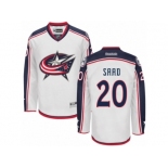 Men Reebok Columbus Blue Jackets #20 Brandon Saad Authentic White Away NHL Jersey