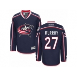 Men Reebok Columbus Blue Jackets #27 Ryan Murray Authentic Navy Blue Home NHL Jersey