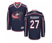 Men Reebok Columbus Blue Jackets #27 Ryan Murray Authentic Navy Blue Home NHL Jersey