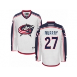 Men Reebok Columbus Blue Jackets #27 Ryan Murray Authentic White Away NHL Jersey