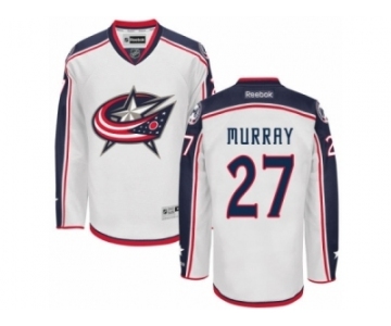 Men Reebok Columbus Blue Jackets #27 Ryan Murray Authentic White Away NHL Jersey