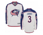 Men Reebok Columbus Blue Jackets #3 Seth Jones Authentic White Away NHL Jersey