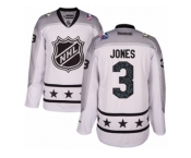 Men Reebok Columbus Blue Jackets #3 Seth Jones Authentic White Metropolitan Division 2017 All-Star NHL Jersey