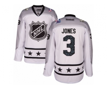 Men Reebok Columbus Blue Jackets #3 Seth Jones Authentic White Metropolitan Division 2017 All-Star NHL Jersey