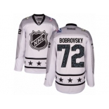 Men Reebok Columbus Blue Jackets #72 Sergei Bobrovsky Authentic White Metropolitan Division 2017 All-Star NHL Jersey