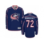 Men Reebok Columbus Blue Jackets #72 Sergei Bobrovsky Premier Navy Blue Home NHL Jersey