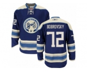 Men Reebok Columbus Blue Jackets #72 Sergei Bobrovsky Premier Navy Blue Third NHL Jersey