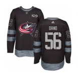 Men's Blue Jackets #56 Marko Dano Black 1917-2017 100th Anniversary Stitched Hockey Jersey