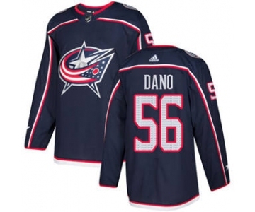 Men's Blue Jackets #56 Marko Dano Navy Blue Home Authentic Stitched Hockey Jersey