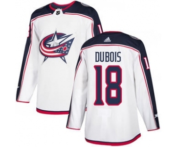 Men's Columbus Blue Jackets #18 Pierre-Luc Dubois White Road Stitched Hockey Jersey