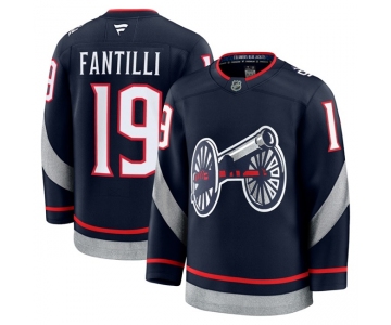 Men's Columbus Blue Jackets #19 Adam Fantilli Navy 2024-25 Alternate Stitched Hockey Jersey