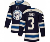 Men's Columbus Blue Jackets #3 Seth Jones Navy Alternate Stitched Hockey Jersey