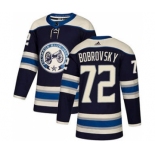 Men's Columbus Blue Jackets #72 Sergei Bobrovsky Navy Alternate Stitched Hockey Jersey