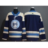 Men's Columbus Blue Jackets Blank Navy Hockey Jersey