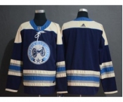 Men's Columbus Blue Jackets Blank Navy Hockey Jersey