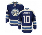 Men's Reebok Columbus Blue Jackets #10 Alexander Wennberg Authentic Navy Blue Third NHL Jersey