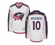 Men's Reebok Columbus Blue Jackets #10 Alexander Wennberg Authentic White Away NHL Jersey