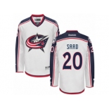 Men's Reebok Columbus Blue Jackets #20 Brandon Saad Authentic White Away NHL Jersey