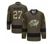 Men's Reebok Columbus Blue Jackets #27 Ryan Murray Authentic Green Salute to Service NHL Jersey